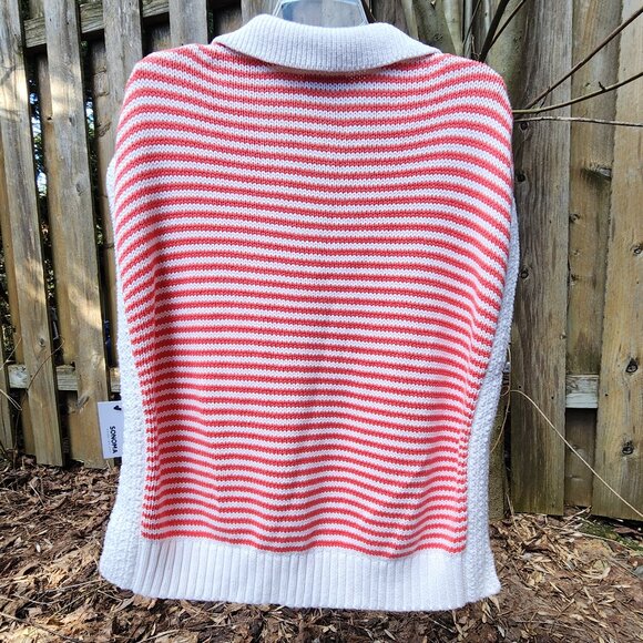 *NWT* XXL Sonoma Goods For Life Collared Sweater Vest Red & white - Picture 6 of 12